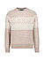 Pullover, Alpaka-Schurwolle, beige-ecru gemustert - beige
