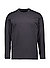 Longsleeve, Regular Fit, Baumwolle, schwarz - schwarz
