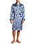 Morgenmantel, Reine Seide, blau paisley - blau