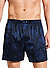 Boxershorts, Reine Seide, dunkelblau paisley - dunkelblau
