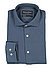 Hemd, Shaped Fit, Baumwoll-Piqué, blau - blau