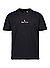 T-Shirt, Classic Fit, Baumwolle, schwarz - schwarz
