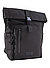 Rucksack, Recycling Material, schwarz - schwarz