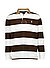 Polo-Shirt, Classic Fit, Baumwoll-Jersey, braun-ecru gestreift - braun-ecru