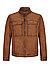 Lederjacke Tizian, Lammvelours wattiert, terracotta - teracotta