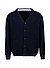 Cardigan, Merinowolle extrafein, dunkelblau - dunkelblau