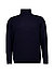 Rollkragenpullover, Merinowolle extrafein, navy - navy
