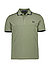 Polo-Shirt, Baumwoll-Piqué, oliv - olivgrün-schwarz