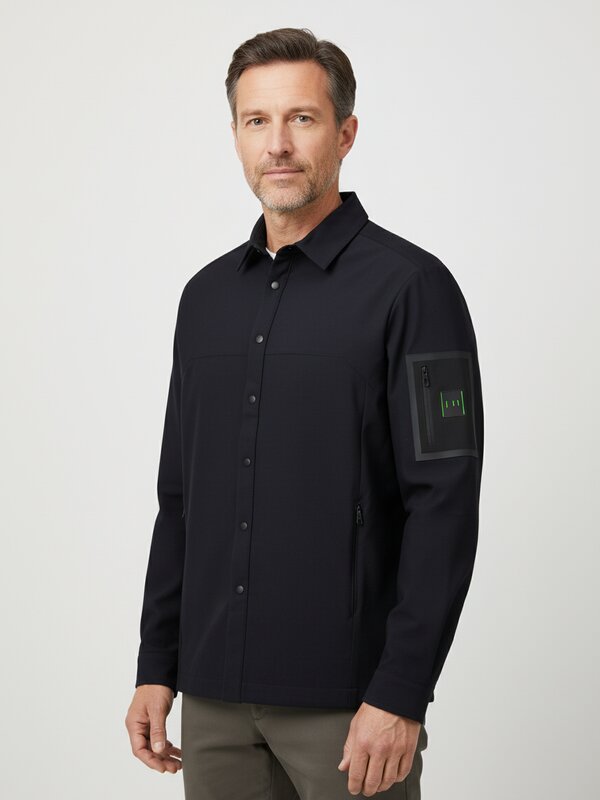 BOSS Green Overshirt Tour Waffle 50554467/001 Image 1
