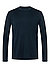 Longsleeve, Merinowolle, dunkelblau - dunkelblau