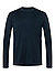 Longsleeve, Merinowolle, dunkelblau - dunkelblau