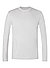 Longsleeve, Merinowolle, grau meliert - grau