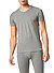 T-Shirt, Baumwoll-Stretch, grau meliert - graumelange