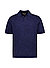 Polo-Shirt, Strick, blau meliert - blau