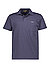 Polo-Shirt, Jersey, Brusttasche, grau - grisaille