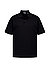 Polo-Shirt, Baumwoll-Jersey, schwarz - schwarz