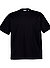 T-Shirt, Baumwolle, schwarz - schwarz