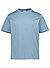 T-Shirt, Baumwolle, blaugrau - blaugrau