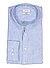 Hemd, Regular, Reines Leinen, Stehkragen, Brusttasche, hellblau meliert - hellblau