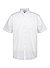 Kurzarmhemd, Comfort, Baumwolle, Button-Down, Brusttasche, weiß - white