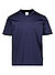 T-Shirt Tiam, merzerisierte Baumwolle, navy - navy