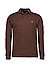 Polo-Shirt, Custom Slim Fit, Baumwoll-Piqué, kaffeebraun - kaffeebraun