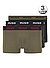 Trunks, Baumwoll-Stretch, schwarz-olivgrün - schwarz-olivgrün