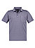 Polo-Shirt, Baumwoll-Pique, blau meliert - blau