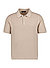 Polo-Shirt Ciflav, Baumwoll-Strick, hellbraun - hellbraun