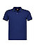 Polo-Shirt, Piqué-Stretch, blau - dunkelblau