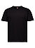 T-Shirt, Regular Fit, Baumwolle, schwarz - schwarz