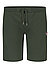Sweatshorts, Baumwolle, dunkelgrün - dunkelgrün