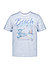 T-Shirt, Baumwolle, Print, hellblau meliert - hellblau