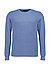 Pullover, Baumwolle, mittelblau - mittelblau