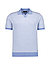 Polo-Shirt, Strick, hellblau meliert - hellblau