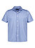 Kurzarmhemd, Soft Knit-Jersey Easy Care, hellblau gemustert - golouise