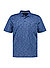 Polo-Shirt, Baumwoll-Jersey, marine meliert - marine