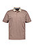 Polo-Shirt, Baumwoll-Jersey, taupe meliert - taupe