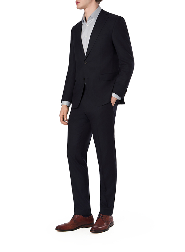 Anzug Steven-Stevenson, Modern Fit, Schurwolle Super150, dunkelblau