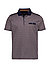 Polo-Shirt, Baumwoll-Jersey, navy-braun - navy-umbra