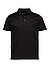 Polo-Shirt, Baumwoll-Jersey, schwarz - schwarz