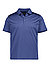 Polo-Shirt, Baumwoll-Jersey, blau - blau