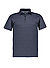 Polo-Shirt, Jersey, dunkelblau gemustert - dunkelblau