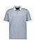 Polo-Shirt, Baumwoll-Jersey, hellblau gemustert - hellblau