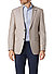 Sakko, Regular Fit, Leinen-Stretch, hellbraun meliert - hellbraun