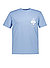 T-Shirt, Baumwolle, blau - blau
