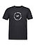 T-Shirt, Baumwolle-Elasthan, Print, dunkelgrau - grau