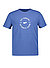 T-Shirt, Baumwolle-Elasthan, Print, blau - blau