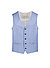 Weste, Schurwoll-Stretch, blau meliert - hellblau