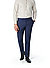 Hose, Shape Fit, Schurwoll-Stretch, dunkelblau meliert - dunkelblau